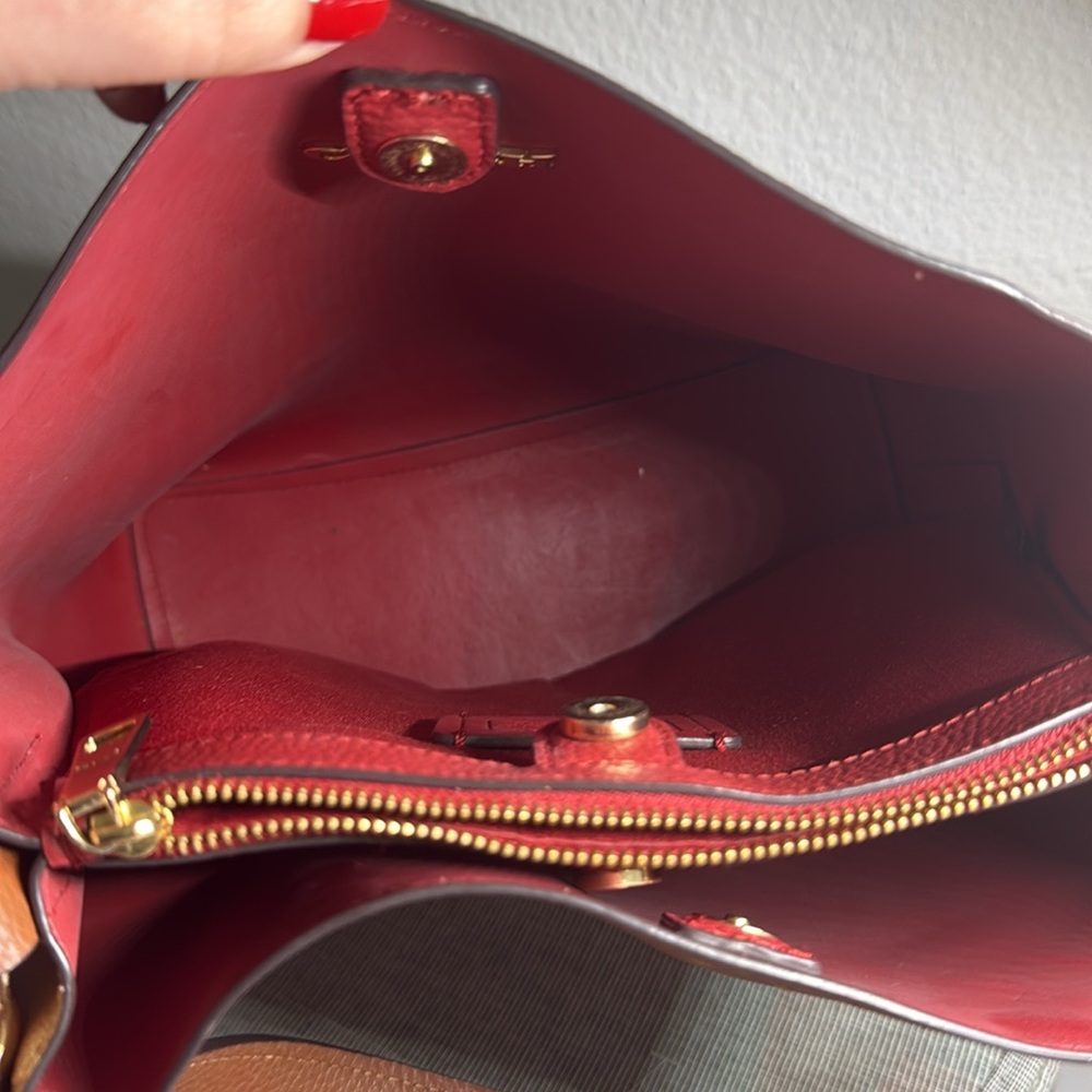 Coach Tan Leather Shoulder Bag - Picture 3 of 4
